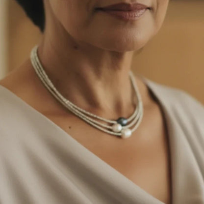 Colar de Pérolas Naturais