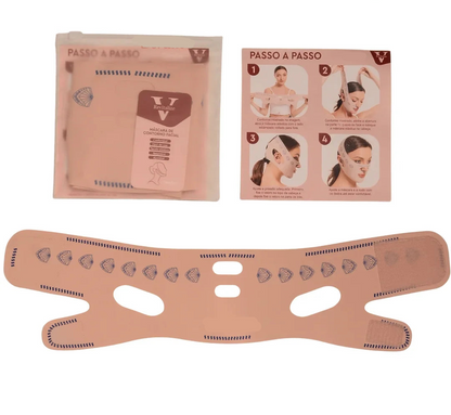 V-Liftup- Máscara de Contorno Facial - Suaviza Rugas, Papada e Modela o Rosto