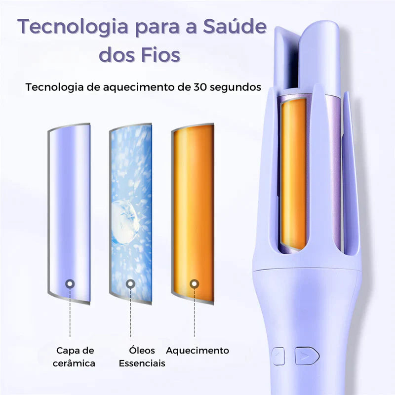 Modelador de Caracóis Wrap Curler - WAVE HAIR [+BRINDE EXCLUSIVO]
