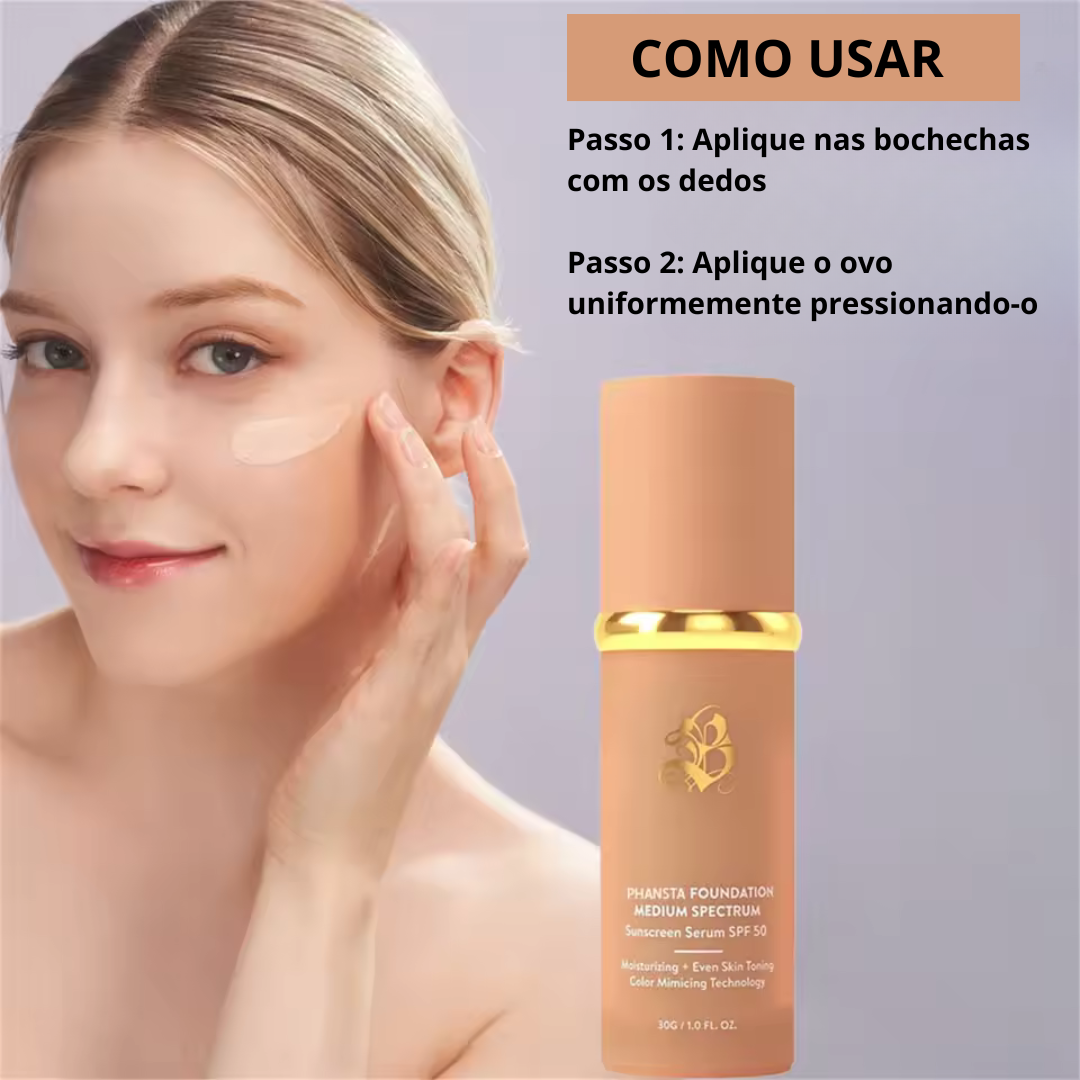 Base Chameleon Foundation 4 em 1 - Adapta Ao Seu Tom De Pele