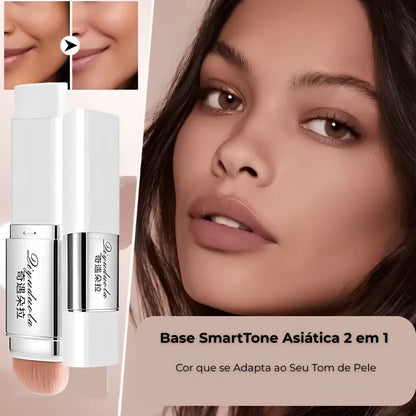 Base SmartTone Asiática 2 em 1 – Cor que se Adapta ao Seu Tom de Pele