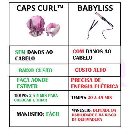 Ondas de Seda - Caps Curl™ Desperte a Beleza dos Seus Cabelos sem Comprometer a Saúde