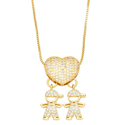 Colar Amor de Mãe em banho de ouro 18k