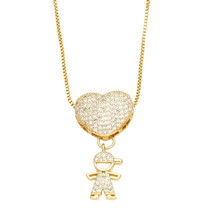 Colar Amor de Mãe em banho de ouro 18k