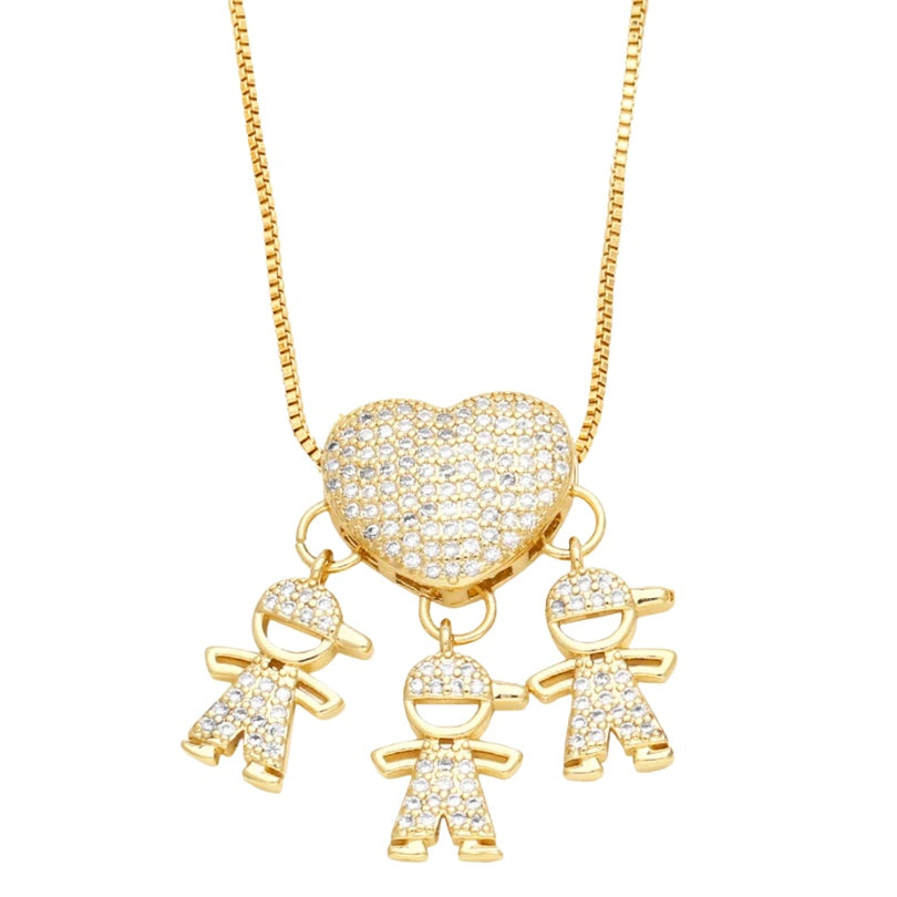 Colar Amor de Mãe em banho de ouro 18k