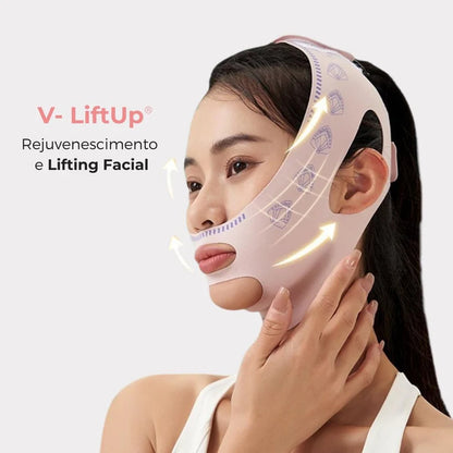 V-Liftup- Máscara de Contorno Facial - Suaviza Rugas, Papada e Modela o Rosto